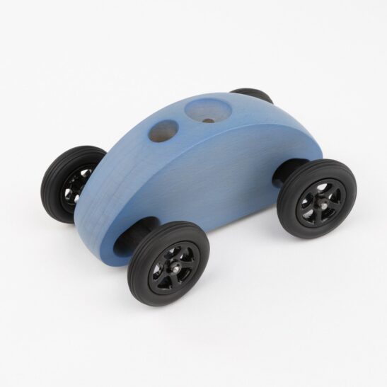 Drewniany Samochodzik FINGER CAR niebieski