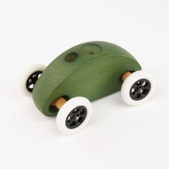 Drewniany Samochodzik FINGER CAR zielony