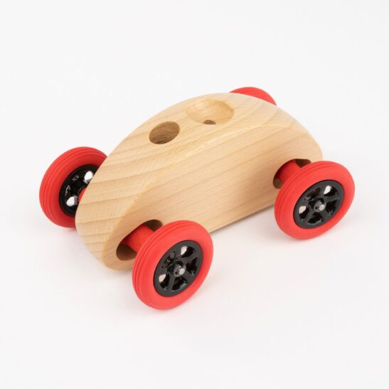 Drewniany Samochodzik FINGER CAR w kolorze naturalnego drewna