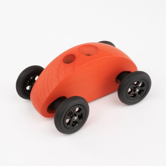 Drewniany Samochodzik FINGER CAR czerwony