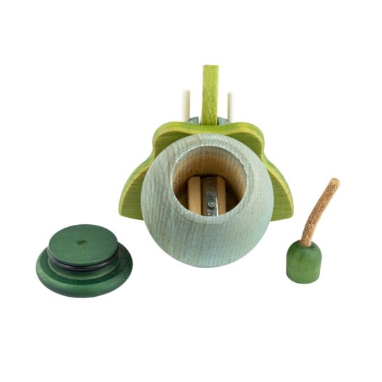 03 anspitzer elefant gruen einzelteile 1